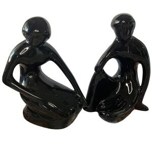 MCM Rosenthal Netter Man And Woman Sitting RARE Pair 60s‎ Excellent